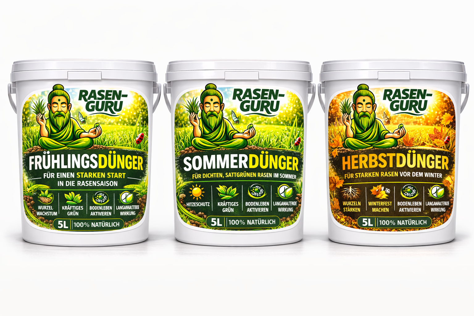 Jahrespaket Frühling - Sommer - Herbst Dünger