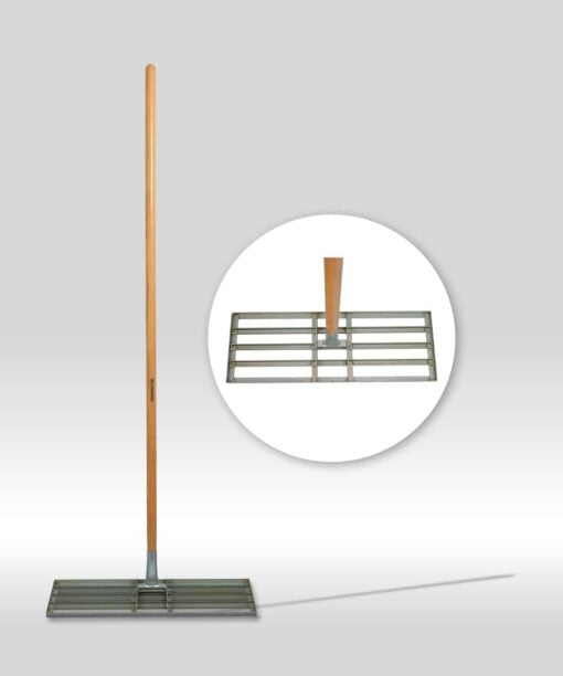 Lawn Leveling Rake mit Stiel